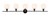 Elegant Lighting - LD2327BK - Five Light Wall Sconce - Collier - Black and Frosted white glass