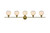 Elegant Lighting - LD2327SG - Five Light Wall Sconce - Collier - Satin Gold