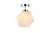 Elegant Lighting - LD2347C - One Light Flush Mount - Lawrence - Chrome and White