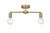 Elegant Lighting - LD2348SG - Two Light Flush Mount - Zane - Satin Gold