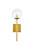 Elegant Lighting - LD2359BR - One Light Wall Sconce - Neri - Brass and Clear