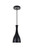 Elegant Lighting - LD2407BK - One Light Pendant - Aiken - Black