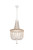 Elegant Lighting - LD306D16WH - Three Light Pendant - Jolie - Antique white