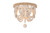 Elegant Lighting - LD306F12WH - Three Light Flush Mount - Jolie - Antique white