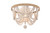Elegant Lighting - LD306F16WH - Four Light Flush Mount - Jolie - Antique white