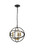 Elegant Lighting - LD4006D14BRD - Three Light Pendant - Octavia - brass