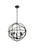 Elegant Lighting - LD4006D20DB - Five Light Pendant - Octavia - dark brown