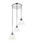 Elegant Lighting - LD4017D18C - Three Light Pendant - Histoire - Chrome And Clear