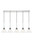 Elegant Lighting - LD4017D48C - Five Light Pendant - Histoire - Chrome And Clear