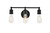 Elegant Lighting - LD4028W16BK - Three Light Wall Sconce - Serif - black
