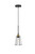 Elegant Lighting - LD4047D5BRB - One Light Pendant - Auspice - Brass And Black