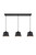 Elegant Lighting - LD4057D40BK - Three Light Pendant - Nota - black