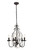 Elegant Lighting - LD5003D17ORB - Five Light Pendant - BLAISE - Oil rubbed bronze