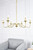 Rohan Six Lights Chandelier (LD5006D36BR)