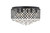 Elegant Lighting - LD5010F18MB - Six Light Flush Mount - Tully - Matte Black