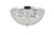 Elegant Lighting - LD5012F18C - Four Light Flush Mount - Taye - Chrome