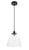 Elegant Lighting - LD5029D11BK - One Light Pendant - Frey - Black and Clear glass