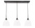 Elegant Lighting - LD5030D42BK - Three Light Pendant - Frey - Black and Clear glass