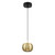 George Kovacs - P5471-884-L - LED Mini Pendant - Halo - Coal And Brushed Gold