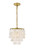 Elegant Lighting - LD5050D10BR - One Light Pendant - Selene - Brass and White