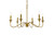 Rohan Six Light Chandelier (LD5056D30BR)