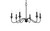 Rohan Six Light Chandelier (LD5056D30MB)