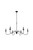Rohan Six Light Chandelier (LD5056D42MB)
