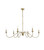 Elegant Lighting - LD5056D48SG - Six Light Chandelier - Rohan - Satin Gold