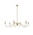 Elegant Lighting - LD5056D54SG - Six Light Chandelier - Rohan - Satin Gold