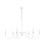 Elegant Lighting - LD5056D54WH - Six Light Chandelier - Rohan - White