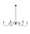 Elegant Lighting - LD5056D60MB - Six Light Chandelier - Rohan - Matte Black