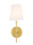 Elegant Lighting - LD6004W6BR - One Light Wall Sconce - Mel - Brass and White shade
