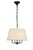Elegant Lighting - LD6009D17BK - Four Light Pendant - Maple - Black