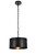 Elegant Lighting - LD6015D15BK - One Light Pendant - Miro - Vintage Black