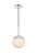 Elegant Lighting - LD6028C - One Light Pendant - Eclipse - Chrome and frosted white