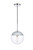 Elegant Lighting - LD6035C - One Light Pendant - Eclipse - Chrome and Clear