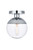 Elegant Lighting - LD6053C - One Light Flush Mount - Eclipse - Chrome and Clear