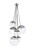Elegant Lighting - LD6095C - Six Light Pendant - Eclipse - Chrome And Clear