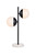 Elegant Lighting - LD6152BK - Two Light Table Lamp - Eclipse - Black and frosted white