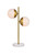 Elegant Lighting - LD6156BR - Two Light Table Lamp - Eclipse - Brass and frosted white