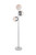 Elegant Lighting - LD6160C - Three Light Floor Lamp - Eclipse - Chrome and frosted white