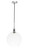Elegant Lighting - LD6208C - One Light Pendant - Emett - Chrome and Clear glass