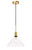 Elegant Lighting - LD6221BR - One Light Pendant - Gil - Brass And Clear Seeded Glass
