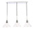 Elegant Lighting - LD6223C - Three Light Pendant - Clive - Chrome