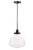 Elegant Lighting - LD6258BK - One Light Pendant - Lyle - Black and Clear seeded glass