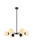 Elegant Lighting - LD645D30BK - Six Light Pendant - Briggs - black