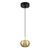 George Kovacs - P5472-884-L - LED Mini Pendant - Halo - Coal And Brushed Gold