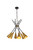 Elegant Lighting - LD651D32BRK - Six Light Pendant - Casen - black