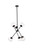 Elegant Lighting - LD656D24BK - Six Light Pendant - Axl - black