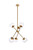 Elegant Lighting - LD656D24BR - Six Light Pendant - Axl - brass